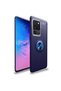Samsung Galaxy S20 Ultra Case Smooth and Soft Back Surface Ravel Cover with Ring Stand - 2