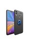 Huawei Honor 8C Case Smooth and Soft Back Surface Ravel Cover with Ring Stand - 2