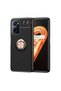 Oppo A76 Case Smooth and Soft Back Surface Ravel Cover with Ring Stand
