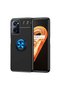 Oppo A36 Case Smooth and Soft Back Surface Ravel Cover with Ring Stand - 2
