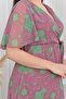 V-Neck Short Sleeve Chiffon - 2