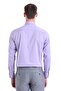 Purple Comfort Fit Straight 100% Cotton Buttoned Collar Long Sleeve Casual Shirt - 6