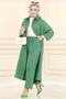 Wonderful Front Buttoned Linen Look Basic Suit - 2