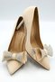 Women's Bow Detailed Satin Stiletto - 5