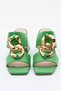 Women's Genuine Leather Heeled Slippers - 3