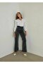 Women's Lycra Wide Leg Jeans - 2