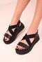 Women's Black Sandals 18125 - 3