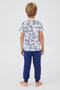 Boy's T-shirt Trousers Pajama Set Oxy-1358 - 5