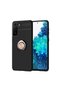 Samsung Galaxy S21 Case Smooth and Soft Back Surface Ravel Cover with Ring Stand - 2