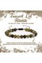 Certified Tsavorit Lal 6mm Stair Closure Natural Stone Bracelet