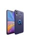 Huawei Honor 8C Case Smooth and Soft Back Surface Ravel Cover with Ring Stand - 5