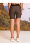 Women's Sports Biker Tights with Elastic Waist Color Block - 5