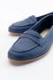 F02 Navy Blue Skin Women's Ballerinas - 5