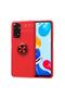 Xiaomi Redmi Note 11 Global Case Smooth and Soft Back Surface Ravel Cover with Ring Stand