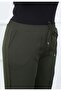 Women's Khaki Imported Plus Size Trousers with Elastic Waist - 2