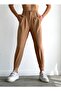 Women's Brown Carrot Cut Trousers