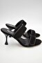 Women's Suede Genuine Leather Heeled Slippers - 3