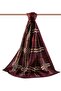 Women's Luxury Medina Silk Shawl Claret Red-1 - 2