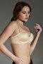 Women's Strapless Lotus Laser Cut Supported Nude Bra336055 - 2