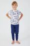 Boy's T-shirt Trousers Pajama Set Oxy-1358 - 3