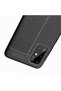 Samsung Galaxy S20 Plus Case Leather Surface View Awesome Cut Niss Cover - 3