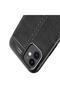 Apple iPhone 12 Case Leather Surface Appearance Wonderful Cut Niss Cover - 5