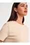 30290 Basic Tshirt-light Beige - 4