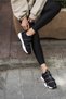 Elen Women's Black Scuba Fabric Stone Detail Sneaker - 7