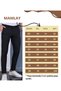 Men's Khaki Color Italian Cut Quality Flexible Lycra Ankle Length Slimfit Fabric Trousers - 2