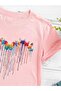 Big Heart Printed Girl's T-Shirt - 3