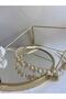 Gold Pearl Design Crown for Daily, Special Day, Invitation - 4