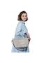 Beige Waxed Canvas Tote Bag - 3