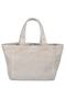 Beige Waxed Canvas Tote Bag - 7