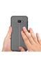 Samsung Galaxy J4 Plus Case Leather Surface View Awesome Cut Niss Cover - 5