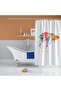Gold Fish Bath Mat And Single Wing Shower Curtain 1x180x200 Set