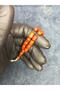 Crimped Moire Amber Prayer Beads - Capsule Design - 4