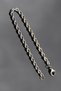 Steel Twist Rope Bracelet 4 mm Silver Color |   No Tarnish, Unisex, 2 Years Warranty - 3