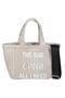 Beige Waxed Canvas Tote Bag - 5