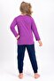 Menekşe Licensed Girl's Pajama Set - 4