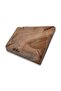 منفضة سجائر خشبية، صينية رماد بنية، غير متماثلة، صناعة يدوية - 2