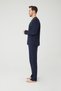 Men's Navy Blue Patchwork Pajama Set - 2
