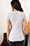 Women's Gray Zipper Camisole Blouse - 4
