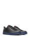 Genuine Leather Black Men's Runner Four Shoes - 2