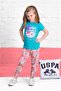 Licensed Sea Blue Girl's Pajama Set