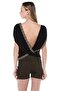 Women's Black Back Detailed Blouse BDE2464 - 3