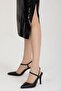 Sequined Single Side Slit Regular Waist Long Skirt - 5