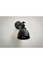 Retro 1, Rustic, Vintage Black Articulated Movable Head 1xe27 Metal Wall Sconce with Lampholder