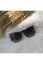 Laura Cat Eye Gray Women's Sunglasses with Gold Detail - 7