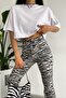 Women's White 100% Cotton Crop T-Shirt - 2