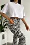 Women's White 100% Cotton Crop T-Shirt - 5